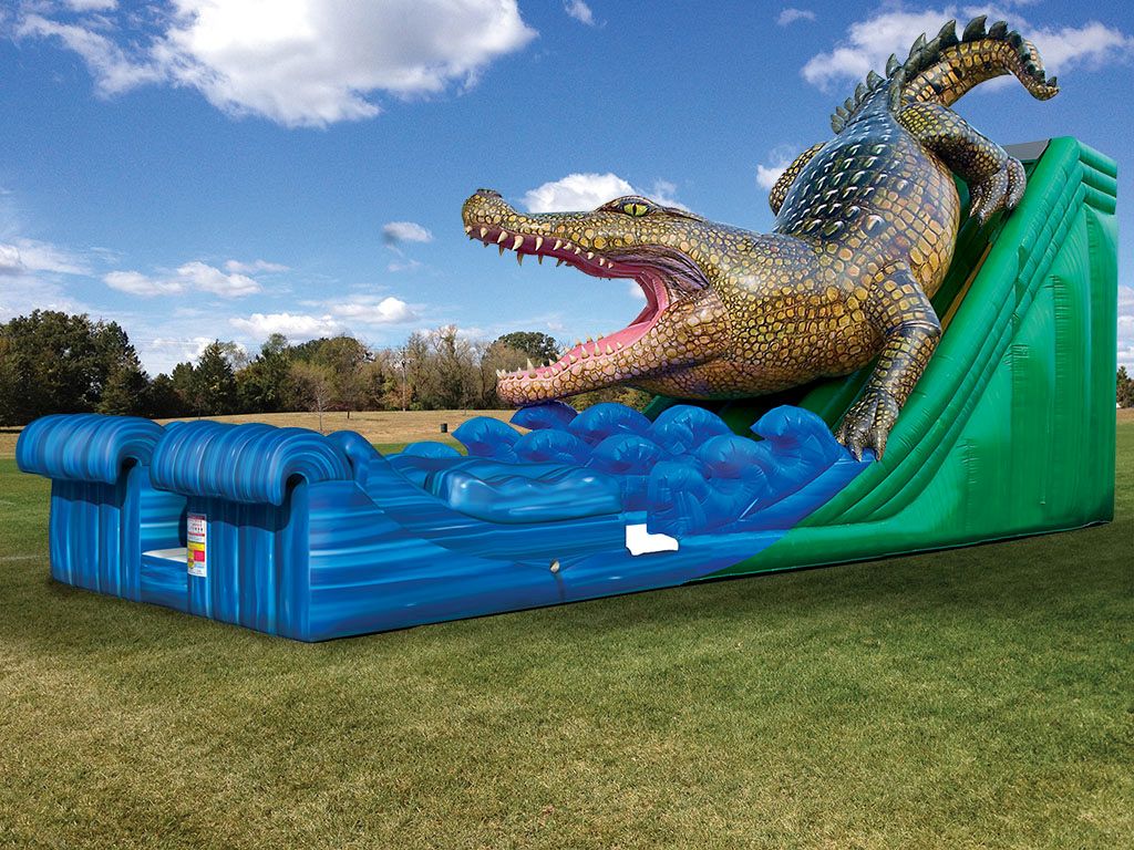 King Croc™ Wet/Dry Slide (20’) Inflatables